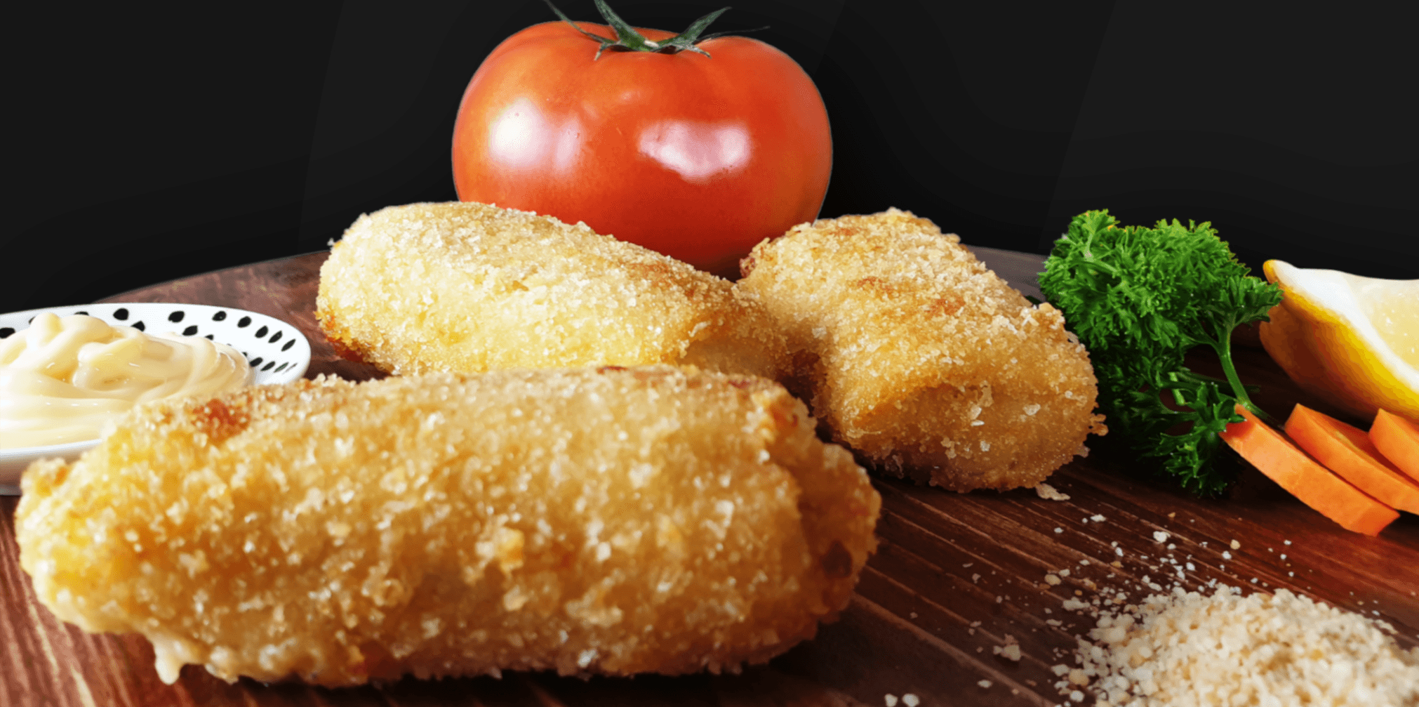 Freshly prepared risoles